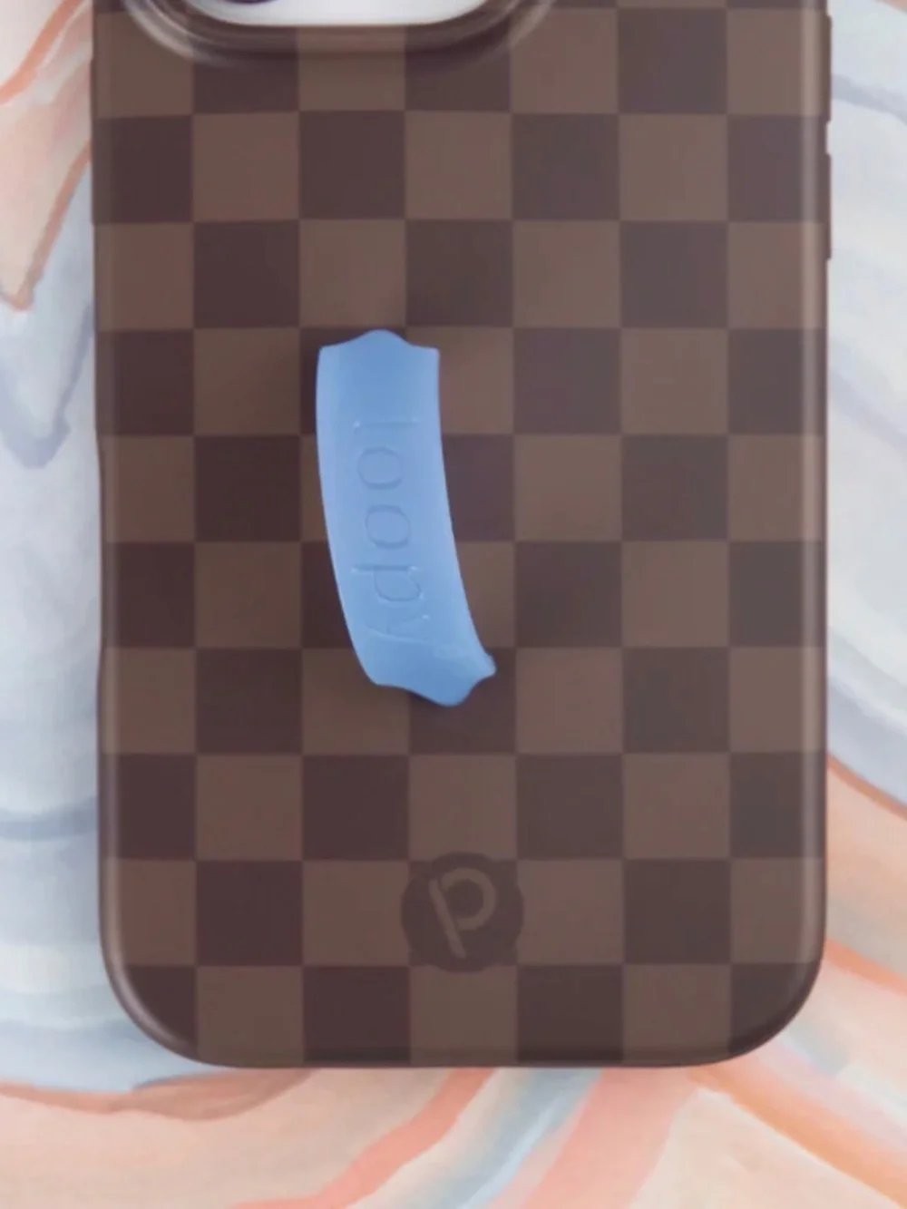 Loopy iPhone 14 Cocoa Checkered Case